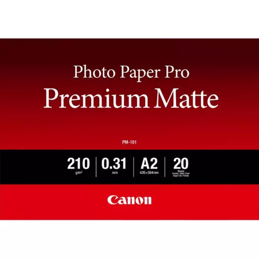 Canon PM-101 Premium Matte Photo Paper A2 - 20 Sheets