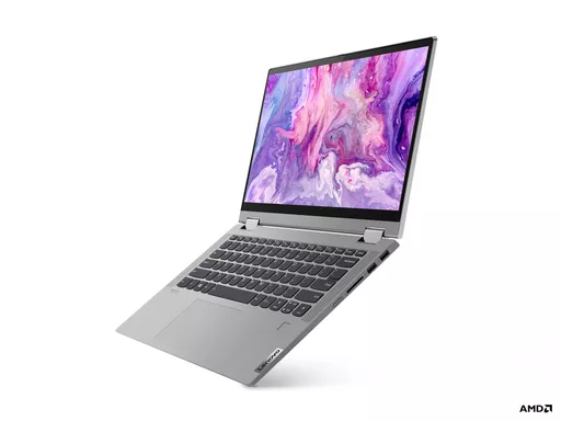 Lenovo IdeaPad Flex 5 14ALC05 AMD Ryzen™ 7 5700U Hybrid (2-in-1) 35.6 cm (14") Touchscreen Full HD 8 GB DDR4-SDRAM 512 GB SSD Wi-Fi 6 (802.11ax) Windows 10 Home in S mode UK English Grey, Platinum