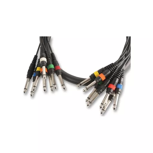 Pulse 8-Way Mono Jack Plug Loom