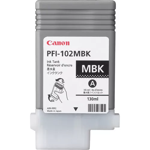 Canon 0894B001/PFI-102MBK Ink cartridge black matt 130ml for Canon IPF 500/600/700/750