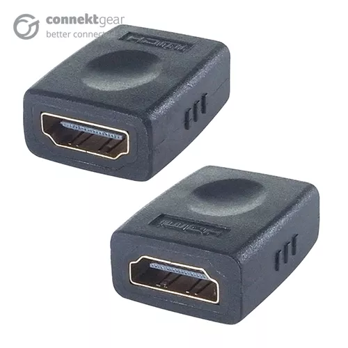 connektgear HDMI Coupler - Female to Female Gold Connectors