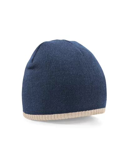 Two-Tone Pull On Beanie