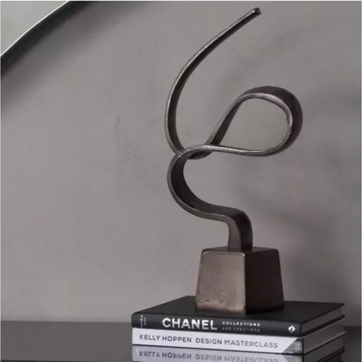 -OUT OF STOCK - Abstract Sculpture, Celeste, Metallic Bronze