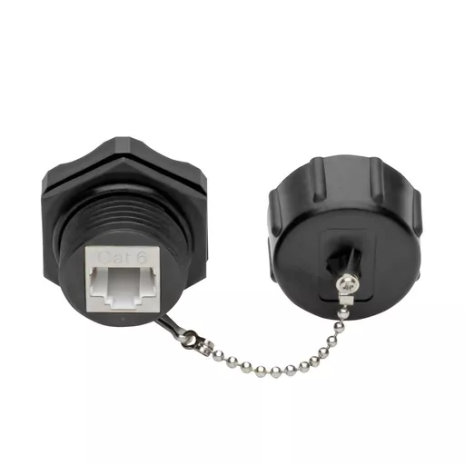 Tripp Lite N206-KJ01-IND Keystone Jack Cat6/Cat5e, RJ45, Shielded, Dust Cap, Industrial - 110 Punch Down, IP68, TAA