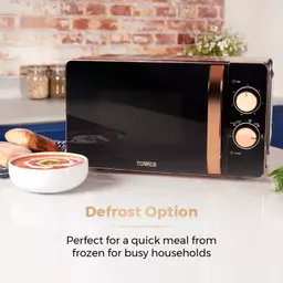 tower rose gold glitz microwave