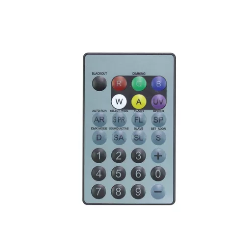 LEDJ IR Remote for HEX Fixtures (RGBWAUV)