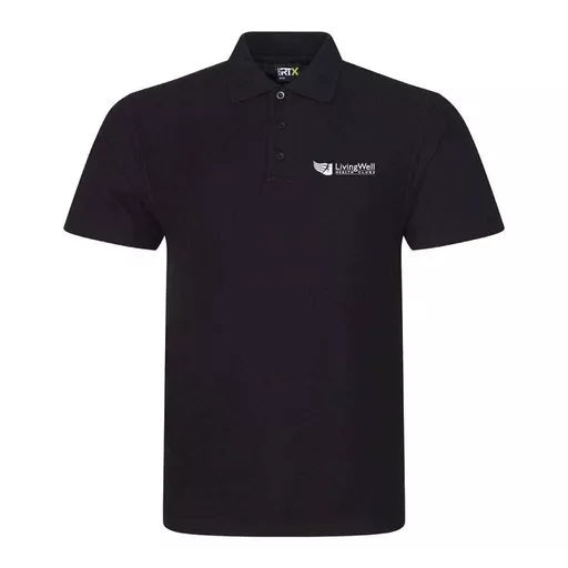 Livingwell Mens Black Polo
