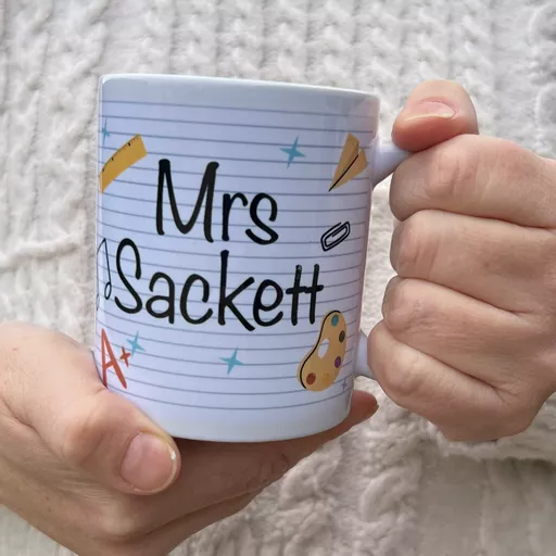 Personalised Teachers Mug - Apple
