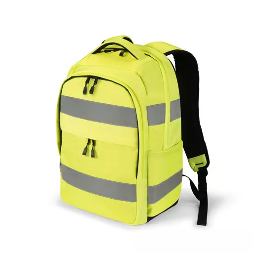 Dicota Hi-Vis backpack Yellow Polyethylene terephthalate (PET), Thermoplastic polyurethane (TPU)