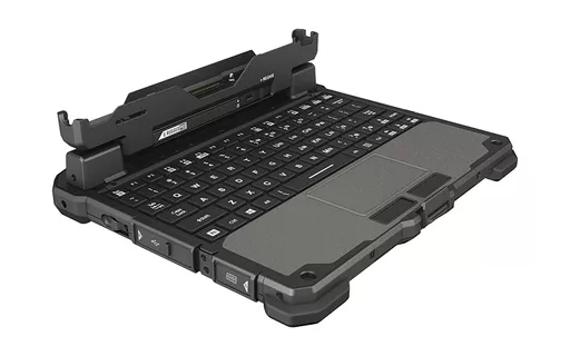 Getac GDKBBH mobile device keyboard German Black, Silver