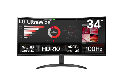 LG 34WR50QK-B 34" UltraWide QHD Curved monitor
