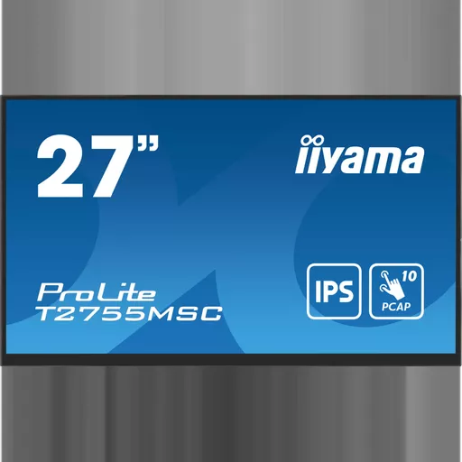 iiyama ProLite T2755MSC-B1 computer monitor 68.6 cm (27") 1920 x 1080 pixels Full HD LED Touchscreen Tabletop Black