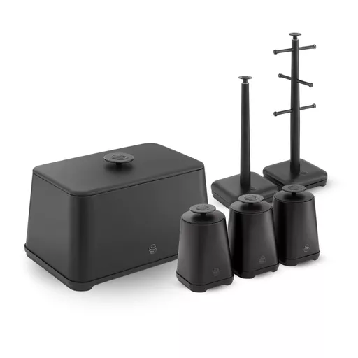 Swan Stealth Collection 5 Piece Kitchen Storage Bundle