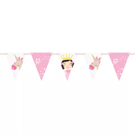 Princess & Unicorn Flag Banner