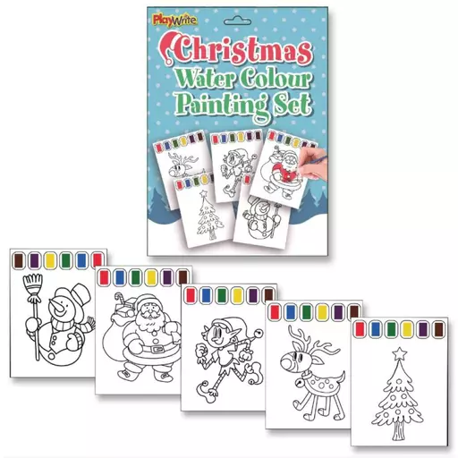 Christmas Water Colour Painting Set