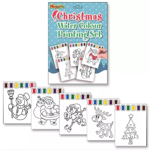 Christmas Water Colour Painting Set