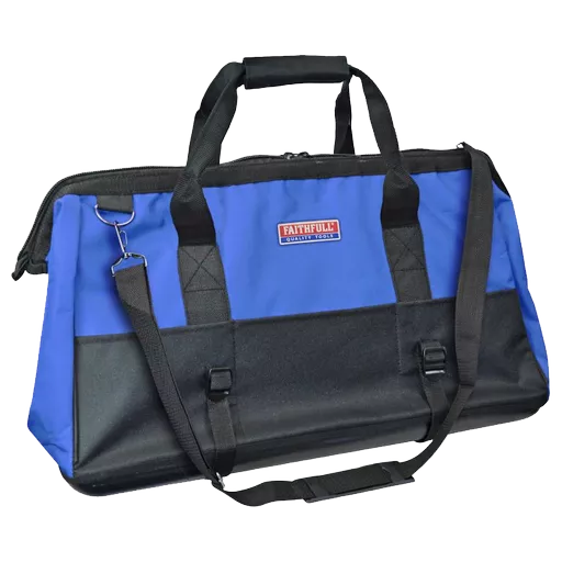 FAITHFULL Wide Mouth Hard Base Tool Bag