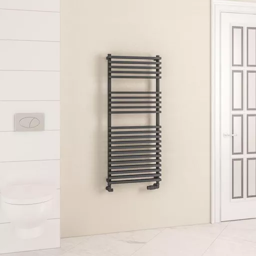Rowsham 1200 x 500mm Towel Rail Matt Anthracite