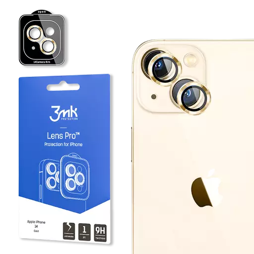 3mk - Lens Protection Pro (Gold) - For iPhone 14
