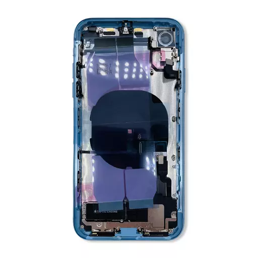 Back Housing With Internal Parts (RECLAIMED) (Grade B) (Blue) (No CE Mark) - For iPhone XR