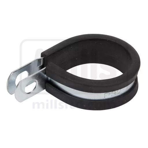 Steel P Clip with Rubber Insert