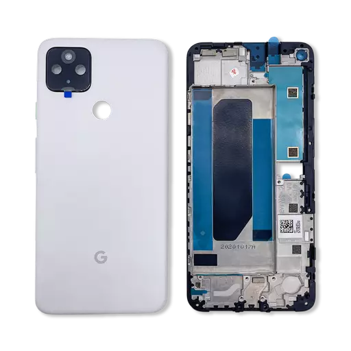 Back Housing (No Logo) (Clearly White) (CERTIFIED) - For Google Pixel 4a 5G