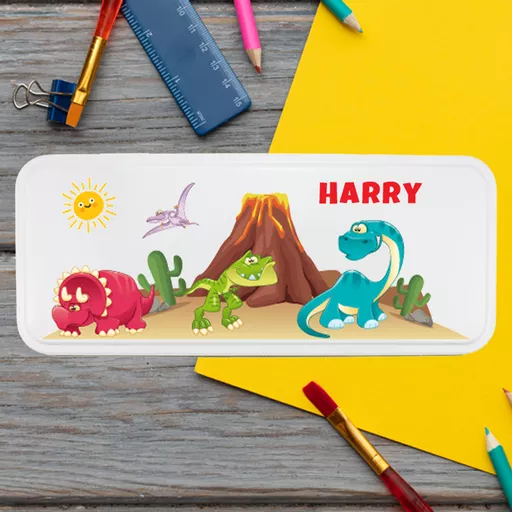 Dinosaur Scene Pencil Tin