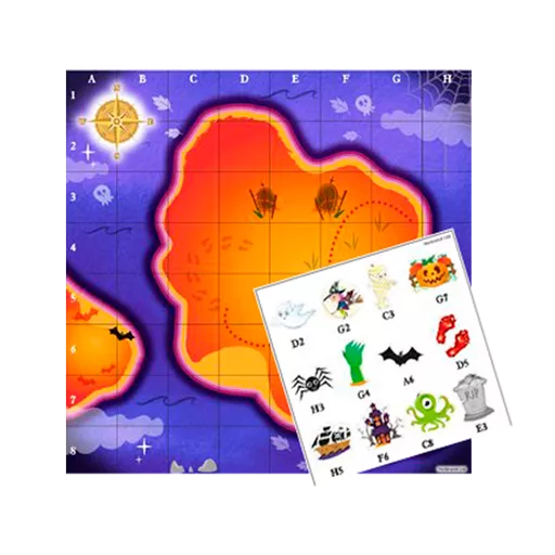 Halloween Treasure Map Game - Box of 240