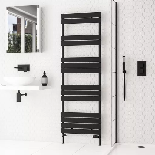 Addington II Towel Rail 1750 x 600 Type10 Matt Black