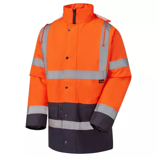 Supertouch Hi Vis Orange 2 Tone Parka Jacket