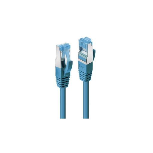 Photos - Cable (video, audio, USB) Lindy 0.3m CAT6a S/FTP LS0H Snagless Gigabit Network Cable, Blue 