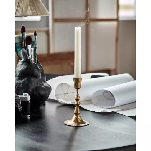 Candle Stand, Don, Antique Gold, Small
