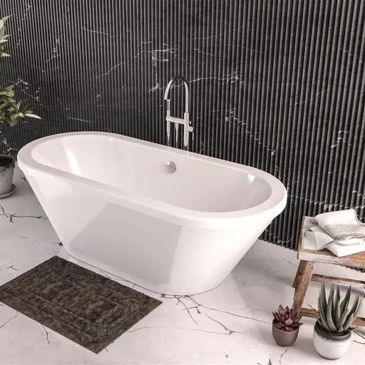 Humber 1800 x 800 x 440mm (410mm Depth) Freestanding Bath - White