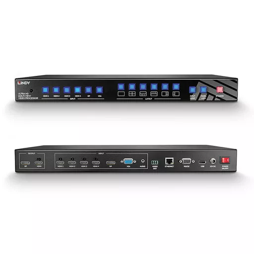 Lindy 6 Port Multi AV to HDMI 2.0 18G Processor Switch