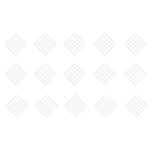 QUADRAT 25 SQUARES CLASS SET OF 15