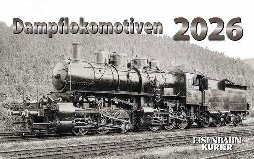 Dampflokomotiven Kalender 2026 (Black & White Steam)