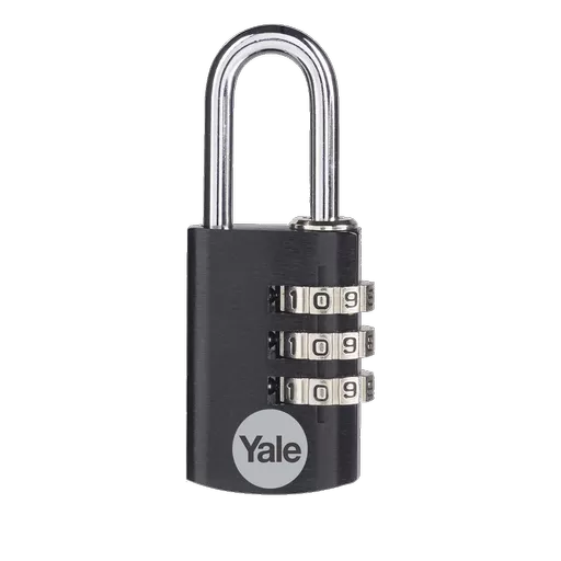 YALE YE3CB Aluminium Open Shackle Combination Padlock