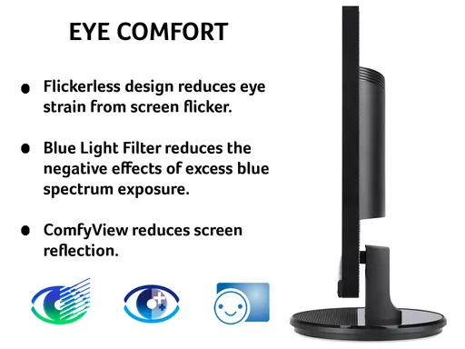 Acer K2 K272HLHbi 27 inch Full HD Monitor (VA Panel, FreeSync, 75Hz, 1ms, HDMI, VGA, Black)