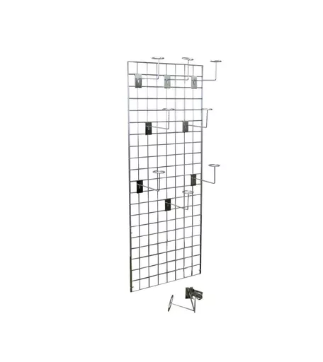 5ft Gridwall Wall Mounted Millinery Hat Display
