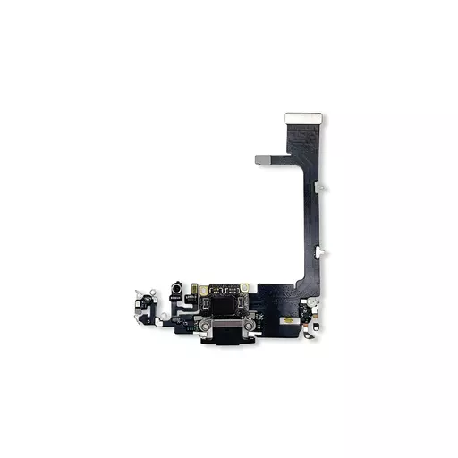 Charging Port Flex Cable (w/ Board) (Black) (RECLAIMED) - For iPhone 11 Pro