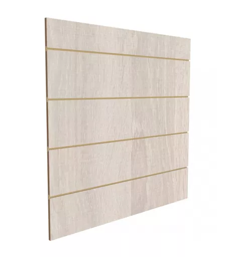 10 x Rustic Oak Slatwall Panels - 1.2m x 1.2m