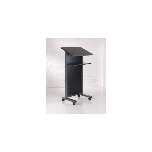 Metroplan Coloured Panel Front Lectern - Black