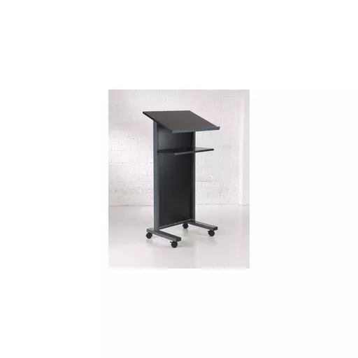 Metroplan Coloured Panel Front Lectern - Black