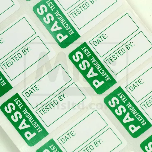 PAT Pass Label Paper Type Small 30 x 20mm Roll 500