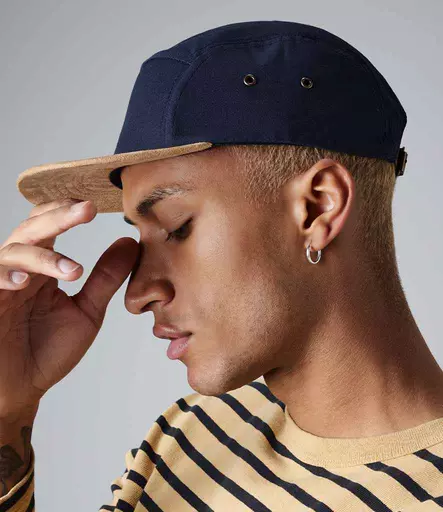 Beechfield Suede Peak 5 Panel Cap