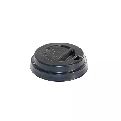 8oz Hot Cup Sip Lid Black