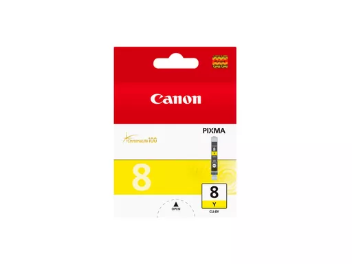 Canon 0623B001/CLI-8Y Ink cartridge yellow, 530 pages ISO/IEC 24711 13ml for Canon Pixma IP 3300/4200/6600/MP 960/Pro 9000