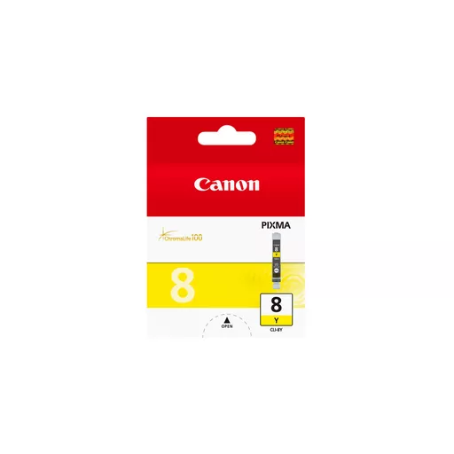 Canon 0623B001/CLI-8Y Ink cartridge yellow, 530 pages ISO/IEC 24711 13ml for Canon Pixma IP 3300/4200/6600/MP 960/Pro 9000