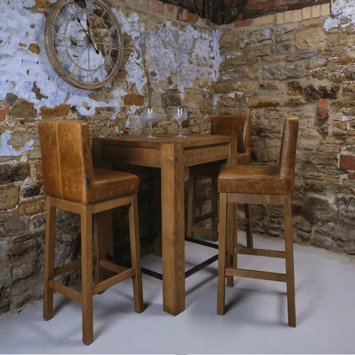 Alton Leather Bar Chair - IN STOCK
