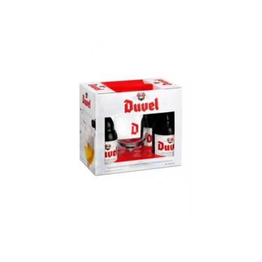 Duvel Gift Pack 4x33cl & Glass